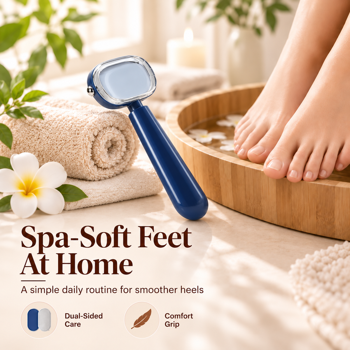 🔥 BUY 1 GET 1 FREE ✨ Dual-Sided Foot Callus Remover & Heel Scraper Tool 🦶