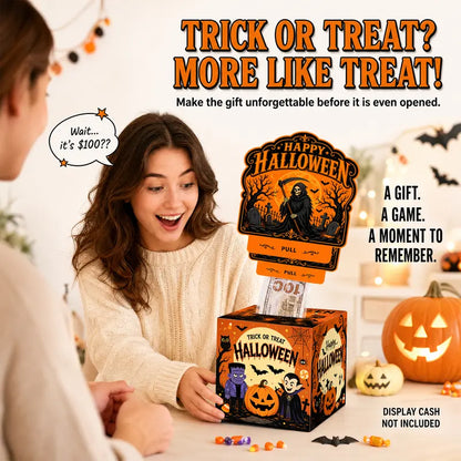 🎃 Halloween Pull-Out Surprise Box – Fun Cash & Gift Reveal Game