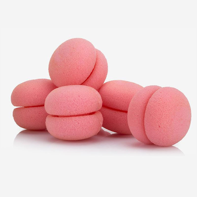 Strawberry Sponge Hair Curlers – Soft Heatless Curling Balls