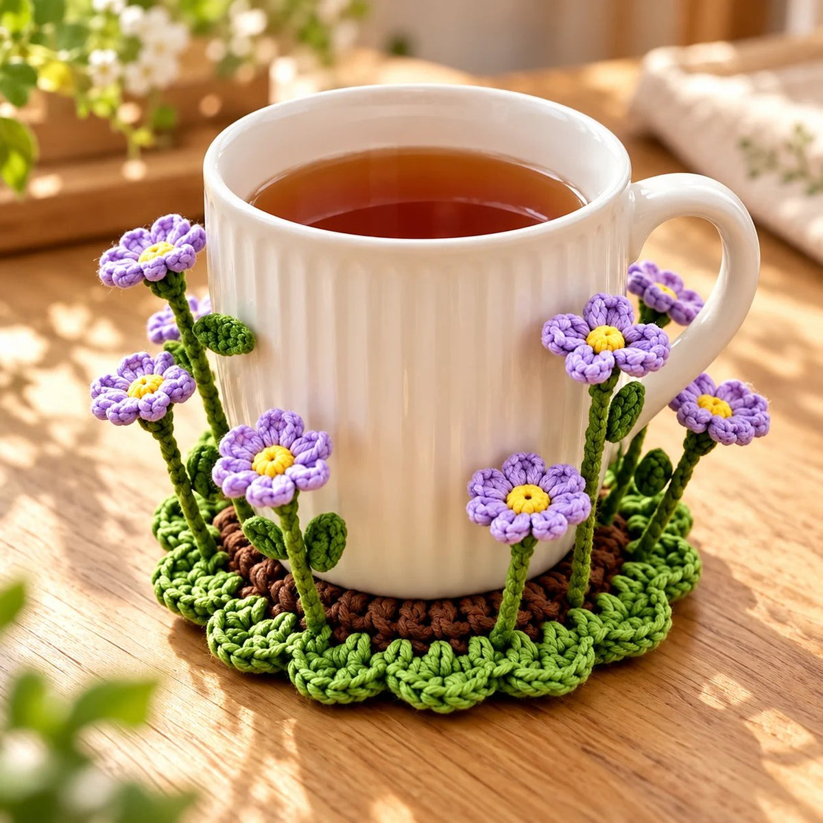 Hand-Crocheted Floral Coasters | Timeless Table Art 🌸