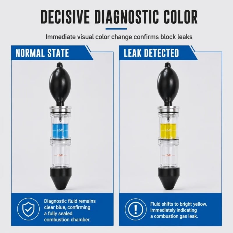 🚗 Combustion Leak Tester — Quickly Detect Exhaust Gas Leaks in Your Cooling System!