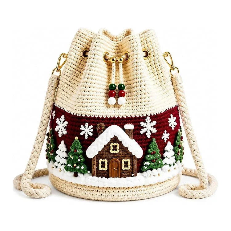 🎄 For the “Christmas Can’t Come Soon Enough” Girl — 3D Crochet Bag