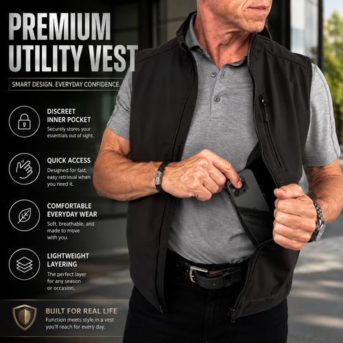 🦺 Premium Concealed Carry Vest