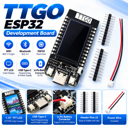 TTGO T-Display 4MB ESP32 WiFi Bluetooth Module 1.14 inch Development Board for Arduino
