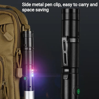 TripleGuard Stun Flashlight – Rechargeable Electric Deterrent Device with High-Intensity LED & Built-In Alarm