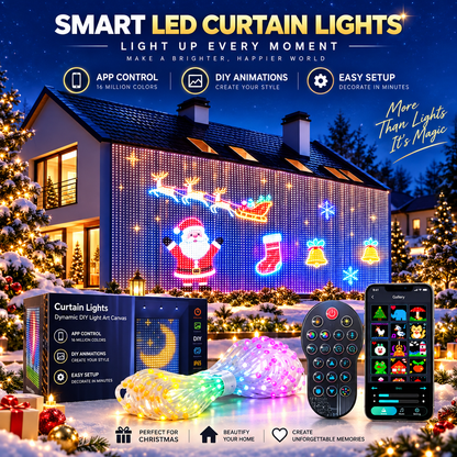 Smart RGB Curtain Lights USB App Control