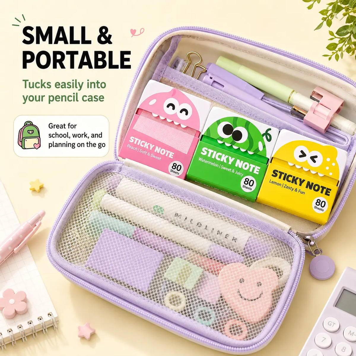 ✨📖Transparent Pull-Out Sticky Notes (12 Boxes, 960 Sheets Total)