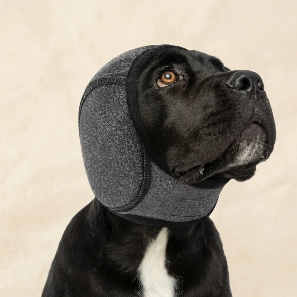 Noise Cancelling Dog Ear Wrap – Calming Ear Cover for Fireworks & Thunderstorms