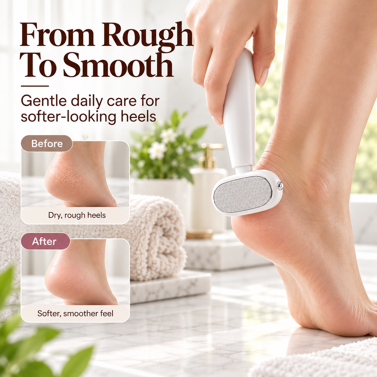🔥 BUY 1 GET 1 FREE ✨ Dual-Sided Foot Callus Remover & Heel Scraper Tool 🦶