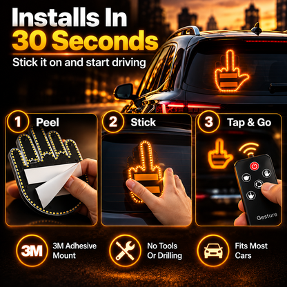 LED Car Gesture Light