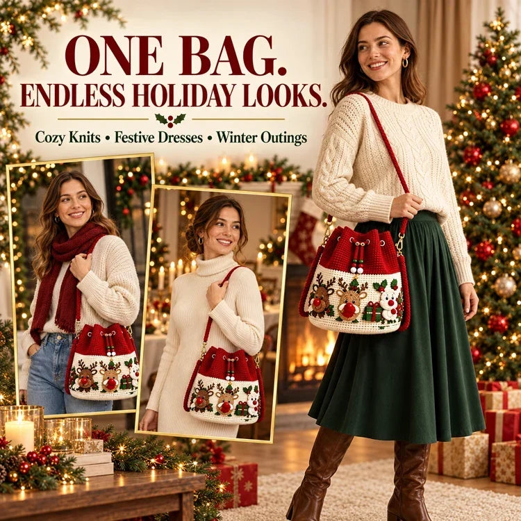 🎄 For the “Christmas Can’t Come Soon Enough” Girl — 3D Crochet Bag