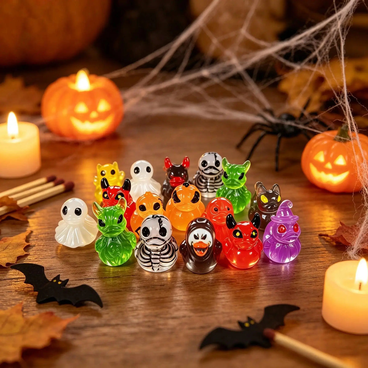 👻Mini Demon Ghost Skull Resin Duck Desktop Decoration Item