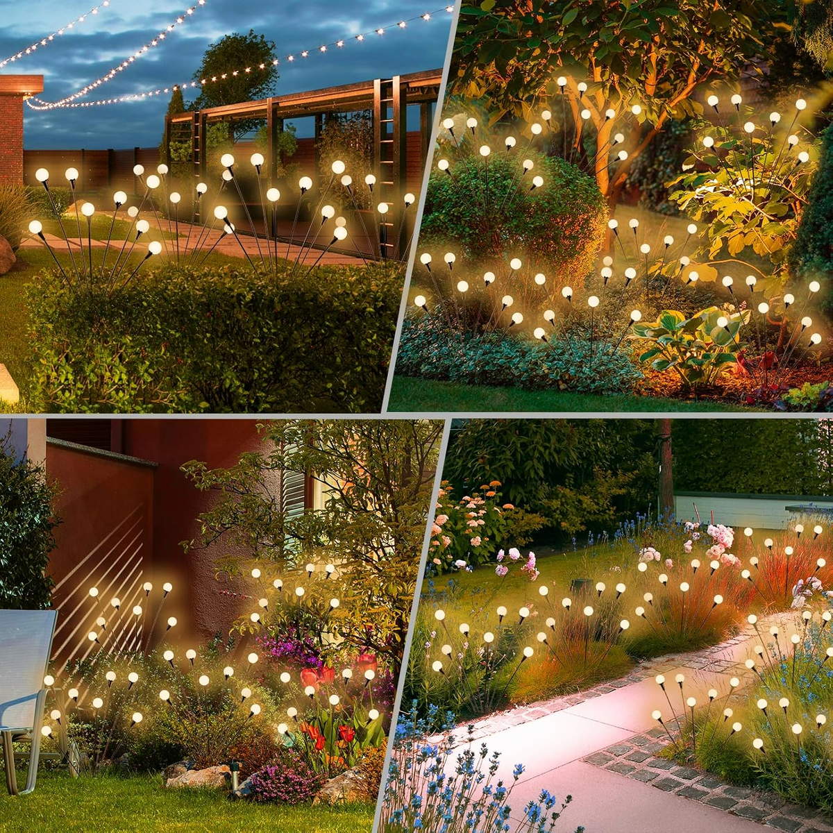 ✨☀️ Solar Bloom: Solar Firefly Garden Stake Lights 🌸
