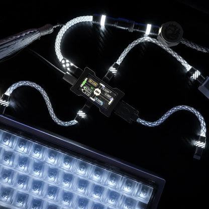 USB C Hub Multi Port Splitter with LCD Display