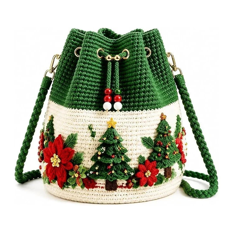 🎄 For the “Christmas Can’t Come Soon Enough” Girl — 3D Crochet Bag