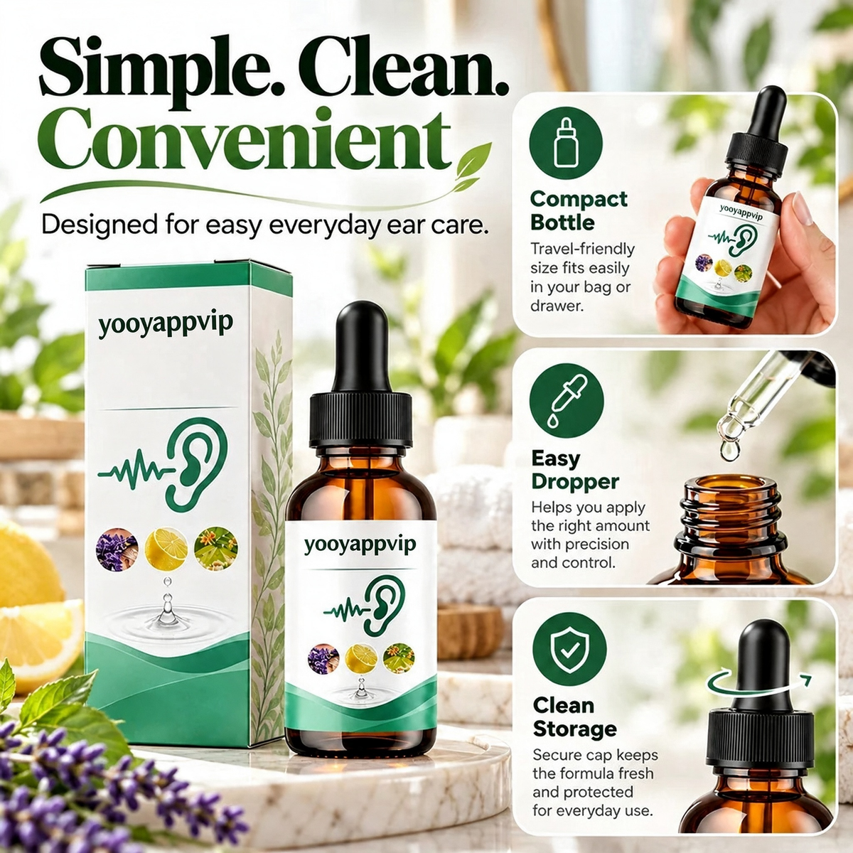 💧 EAR CARE DROPS | Easy Dropper Formula for Daily Personal Care & At-Home Wellness