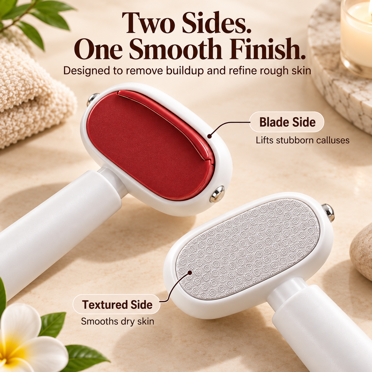 🔥 BUY 1 GET 1 FREE ✨ Dual-Sided Foot Callus Remover & Heel Scraper Tool 🦶
