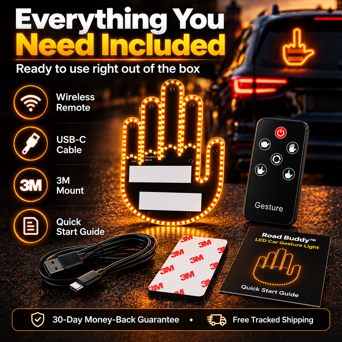 LED Car Gesture Light