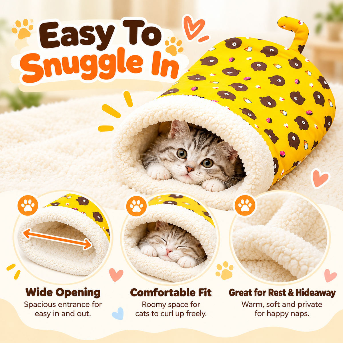 Best Pet Toys Cozy Cat Sleeping Bag