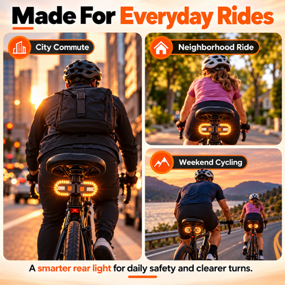 Wireless Turn Signal Bike Light