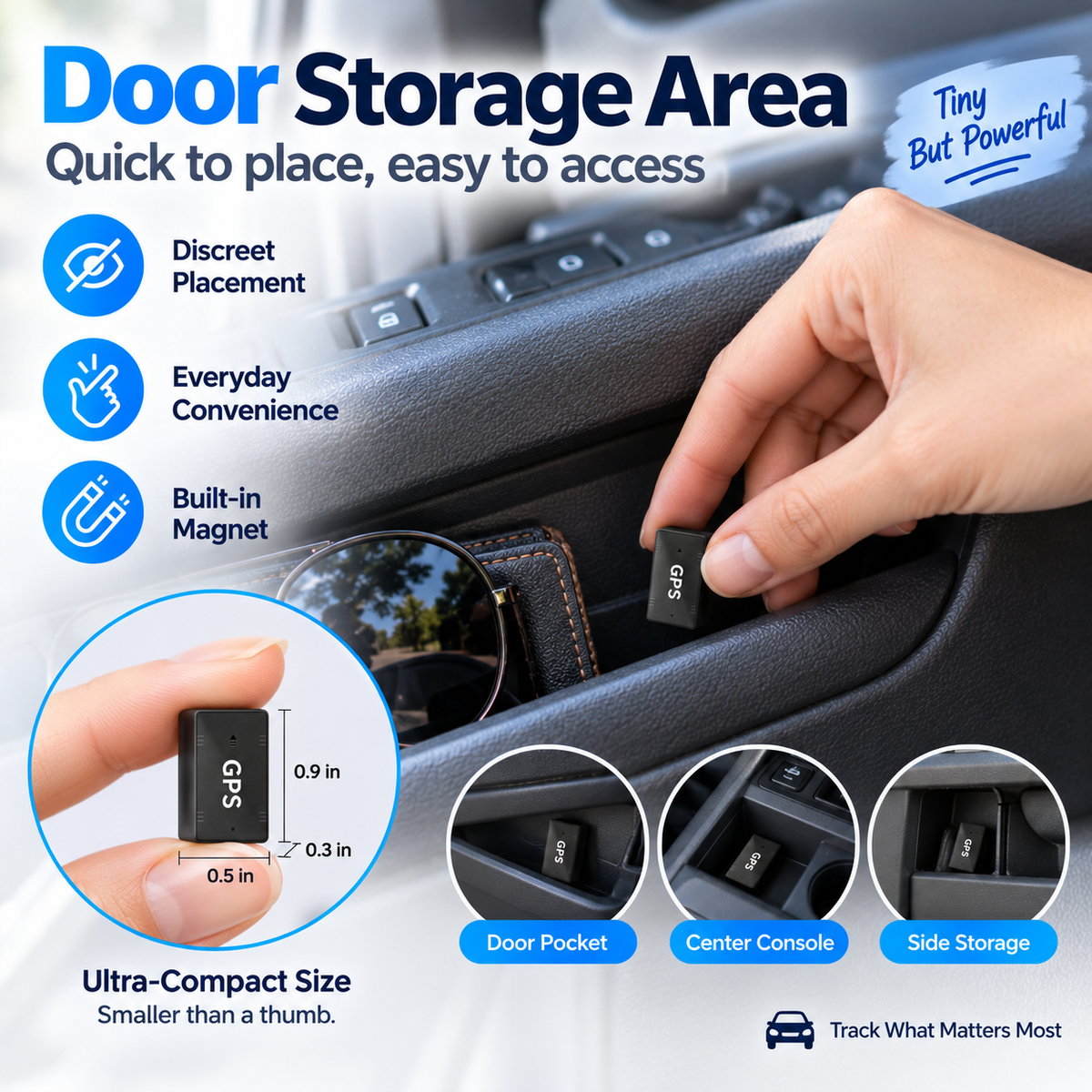 Portable Mini GPS Tracker with Real-Time Location & Safe-Zone Alerts