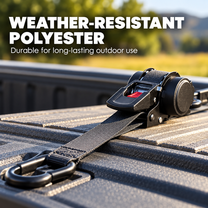 Automatic Retractable Ratchet Tie-Down Strap – 700kg Load Capacity