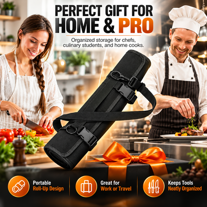 🔪Chef Knife Bag With 24 Slots Cutlery Knives Holders Protectors