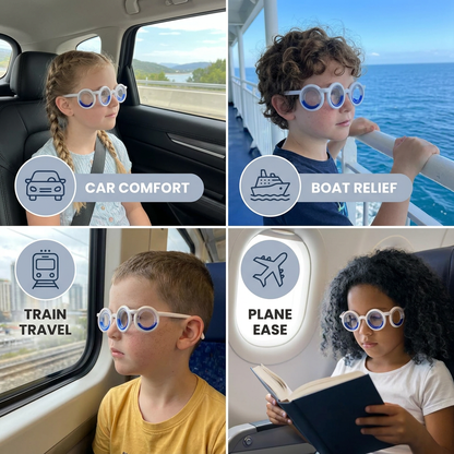 Anti-Motion Sickness Glasses – Ultra-Light Relief for Travel Nausea