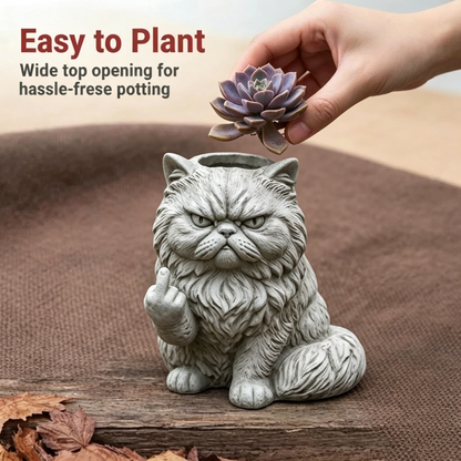 Grumpy Cat Flower Pot