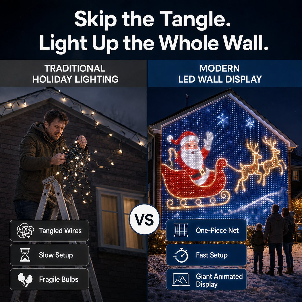 Smart RGB Curtain Lights USB App Control