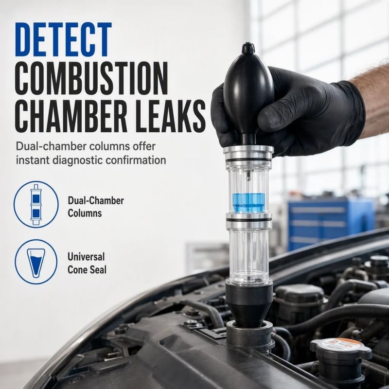 🚗 Combustion Leak Tester — Quickly Detect Exhaust Gas Leaks in Your Cooling System!