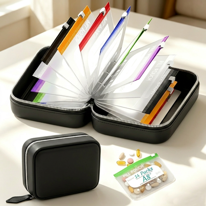💊Reusable Waterproof Travel Medicine Bag Set