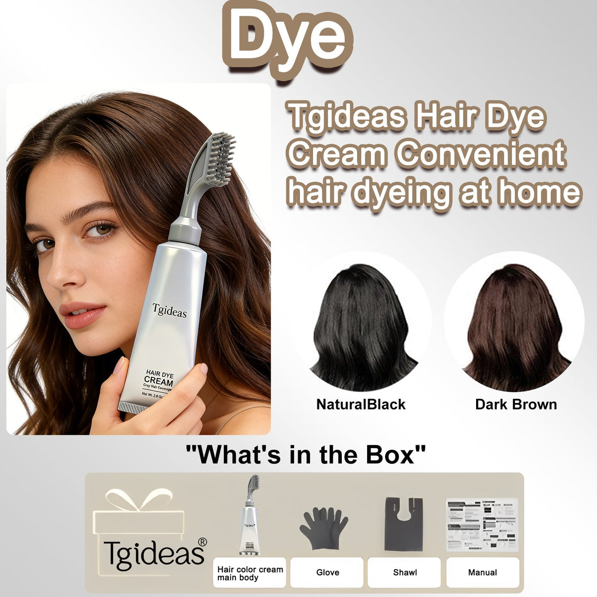 Tgideas Nature Black Tealash Brown Comb - Italian Made 16-Tooth Eyelash Comb for Deep Conditioning & Black-Brown Care
