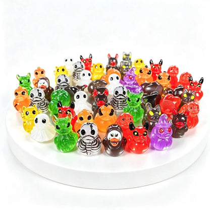 👻Mini Demon Ghost Skull Resin Duck Desktop Decoration Item