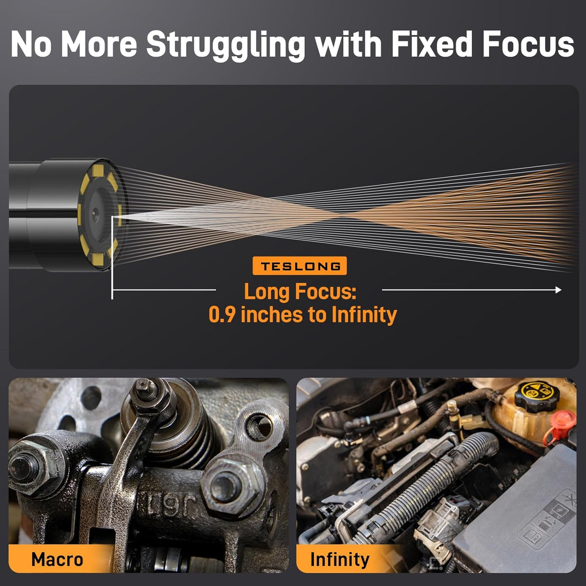 🔎 Plug-and-Play Endoscope Camera - Compatible with Android & iPhone & ipad for Direct Connection