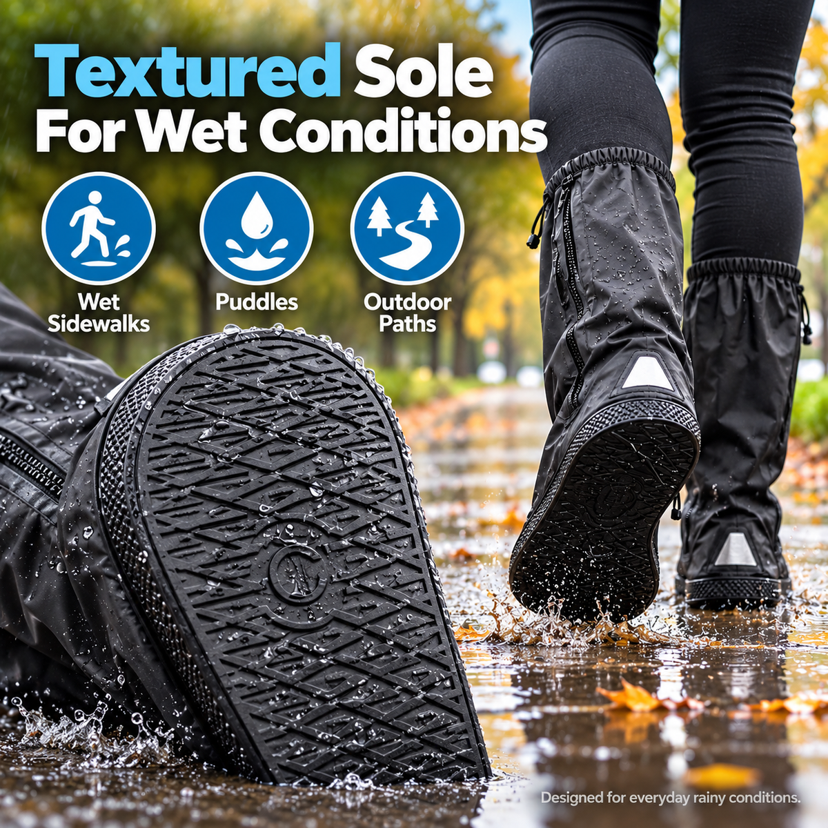 Reusable Waterproof Rain Shoe Covers