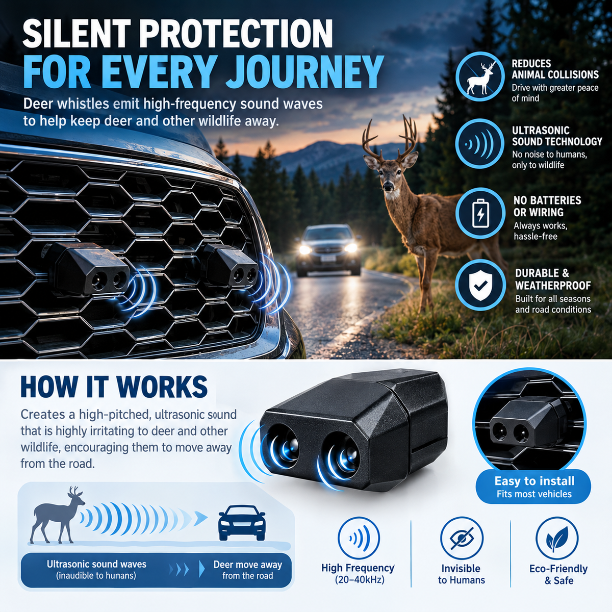 Automotive Ultrasonic Deer Repeller