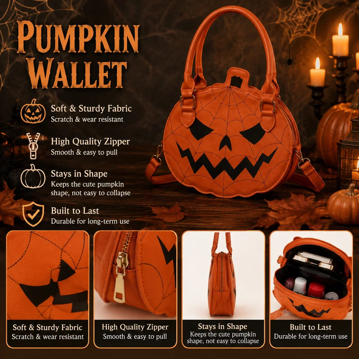 2026 New Halloween Pumpkin Handbag