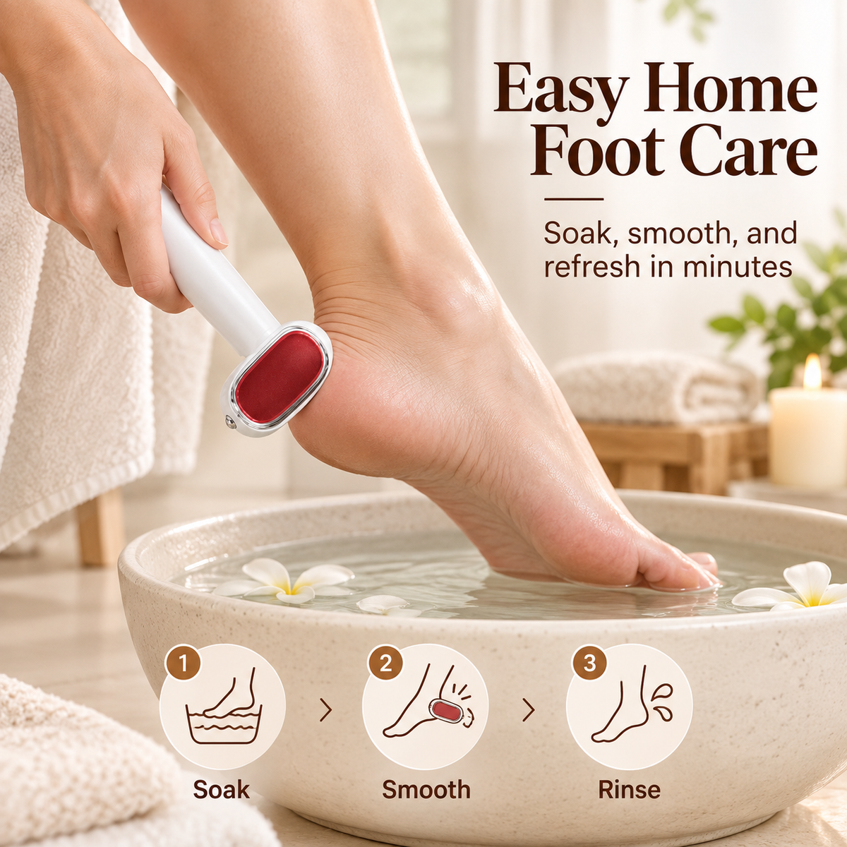 🔥 BUY 1 GET 1 FREE ✨ Dual-Sided Foot Callus Remover & Heel Scraper Tool 🦶