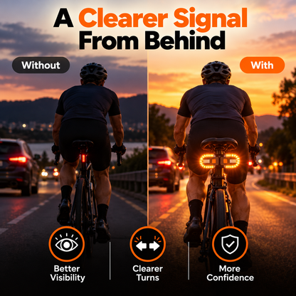 Wireless Turn Signal Bike Light