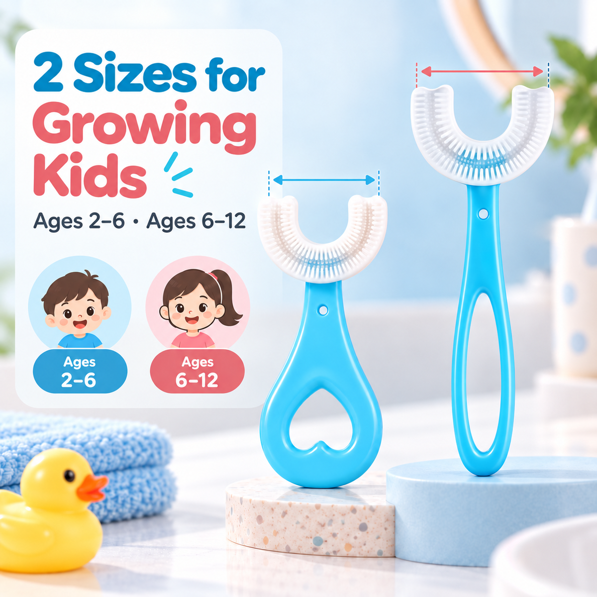 🦷 Kids 360° U-Shaped Oral Care Toothbrush