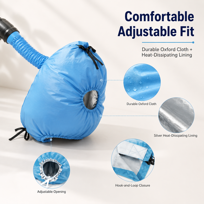 🐾 Fast 360° Circulating Pet Dryer Bag – Hands-Free Grooming & Deshedding Bag ✨