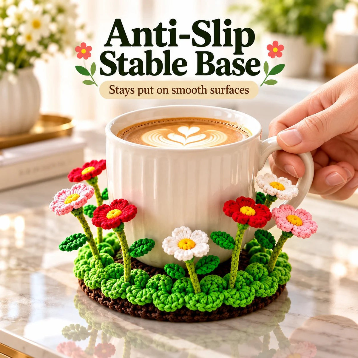 Hand-Crocheted Floral Coasters | Timeless Table Art 🌸