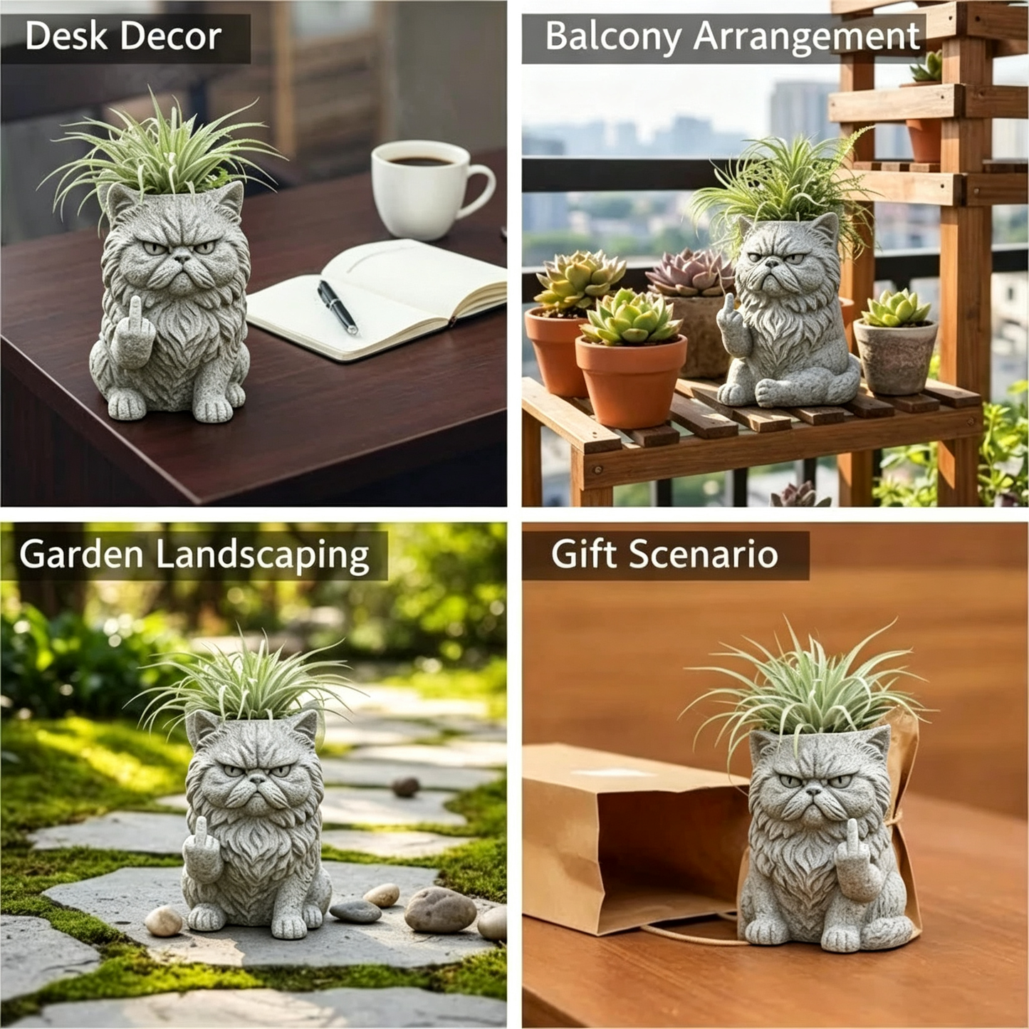 Grumpy Cat Flower Pot