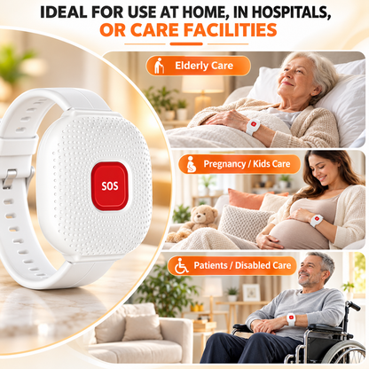 WiFi Elderly Caregiver Call Button – App Alert & Wireless Pager for Seniors
