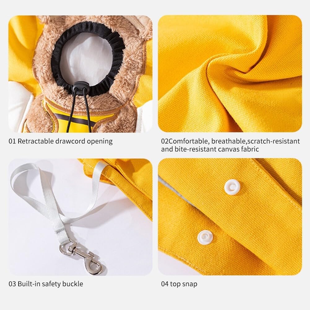 🐝Bee Out Cute Canvas Pet Bag | Cute Bee-Shaped Pet Canvas Shoulder Carrier🐾