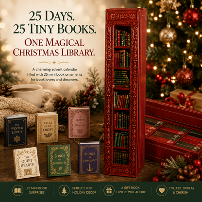 📚 25-Day Book Advent Calendar – 25 Openable Mini Book