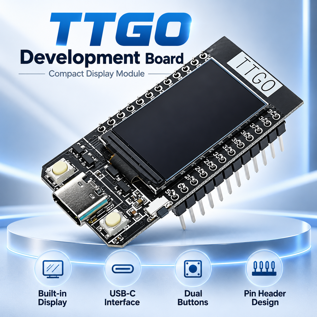 TTGO T-Display 4MB ESP32 WiFi Bluetooth Module 1.14 inch Development Board for Arduino