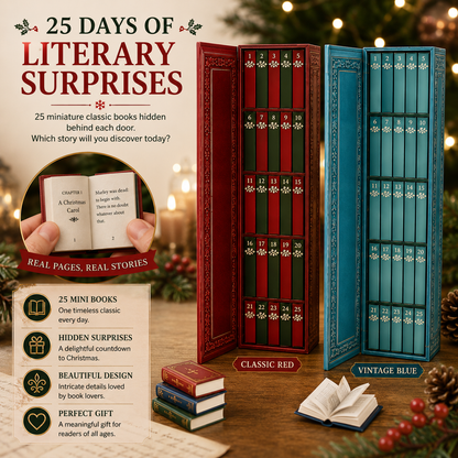 📚 25-Day Book Advent Calendar – 25 Openable Mini Book