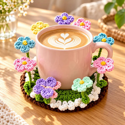 Hand-Crocheted Floral Coasters | Timeless Table Art 🌸